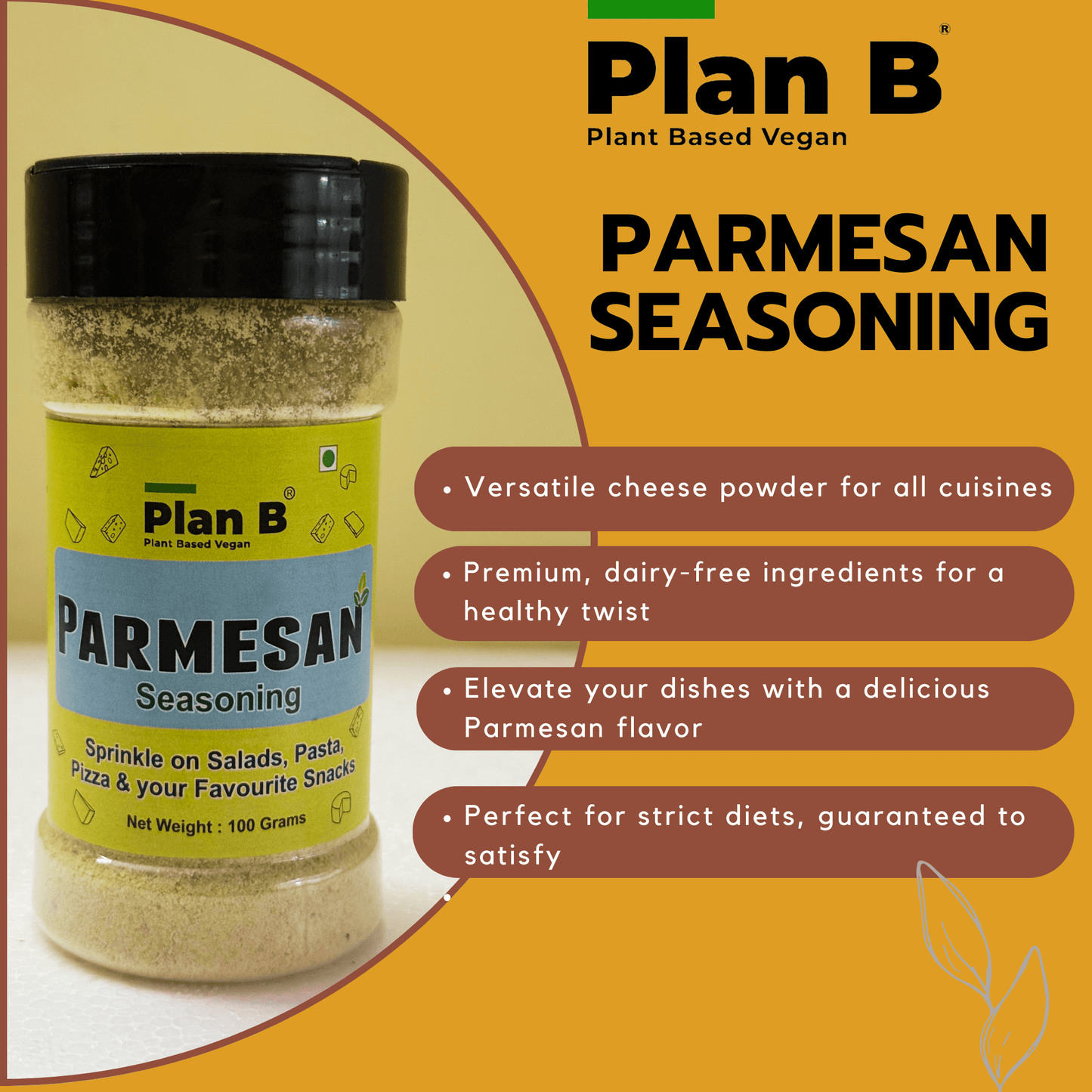 Plan B Parmesan Seasoning 100 g