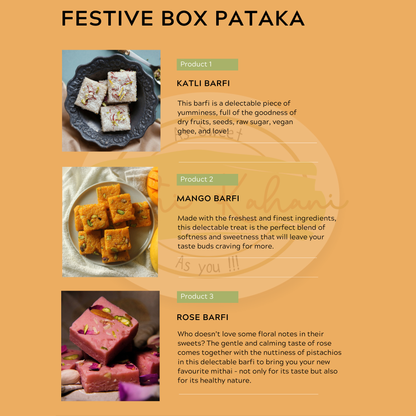 MEETHI KAHANI Festive Gift Box "Pataka" 360 GMS X 10 BOXES