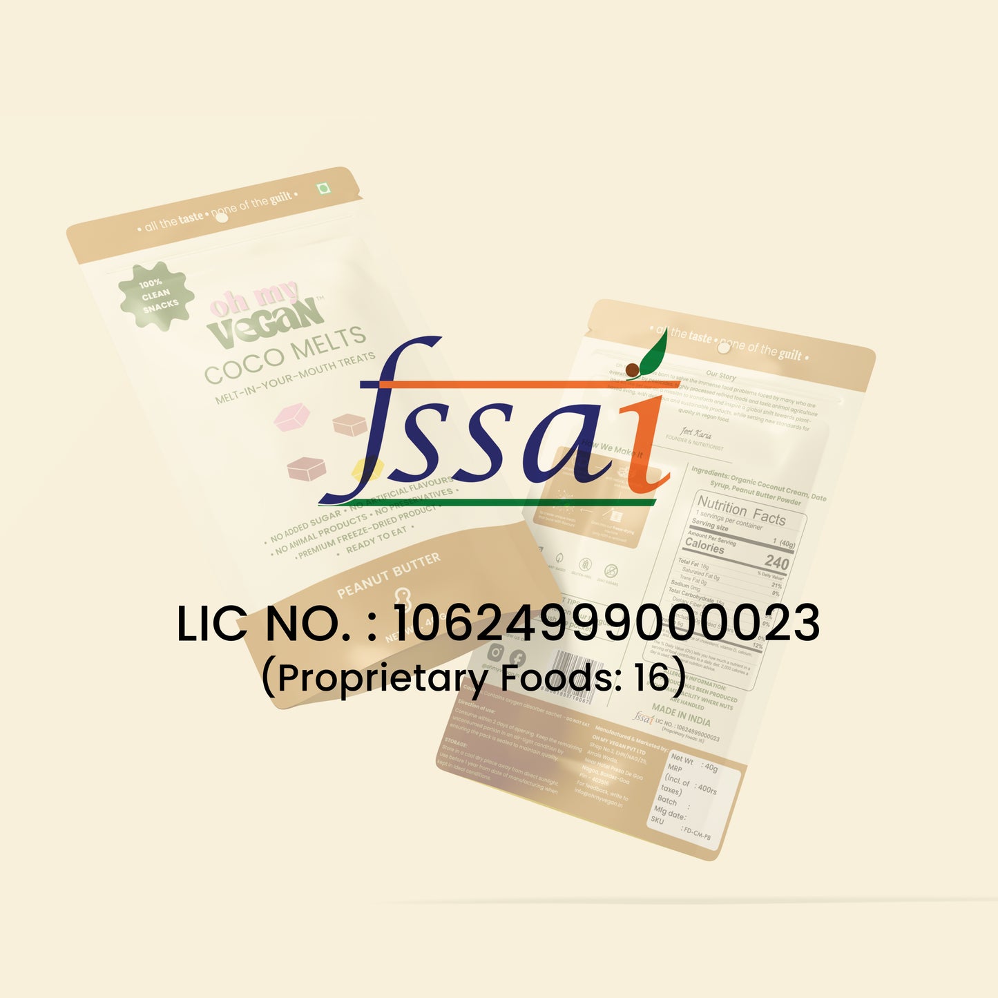 Oh My Vegan | Peanut Butter Coco Melts