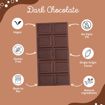 DARKINS 63% Dark Chocolates With Peppermint | Dark Chocolate Bar 3x50 Gm | 50 Gm Each Pack of 3