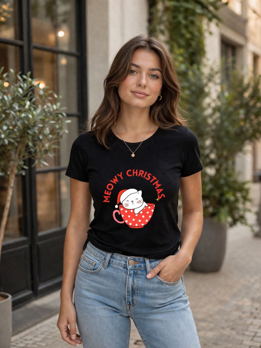 T-Shirt | Meowy Christmas