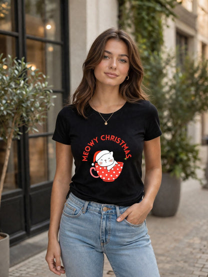 T-Shirt | Meowy Christmas