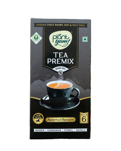 Assorted Tea Premix – No Added Sugar | Dairy-Free Instant Chai | Pack of 6/12