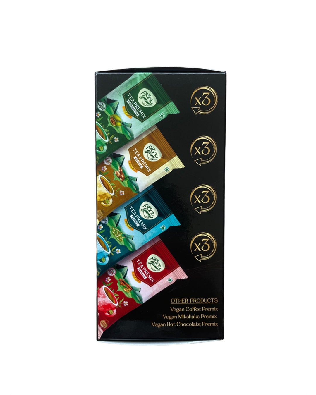 Assorted Tea Premix – No Added Sugar | Dairy-Free Instant Chai | Pack of 6/12