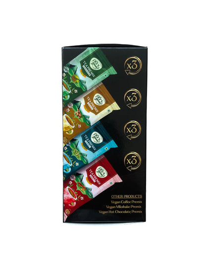 Assorted Tea Premix – No Added Sugar | Dairy-Free Instant Chai | Pack of 6/12