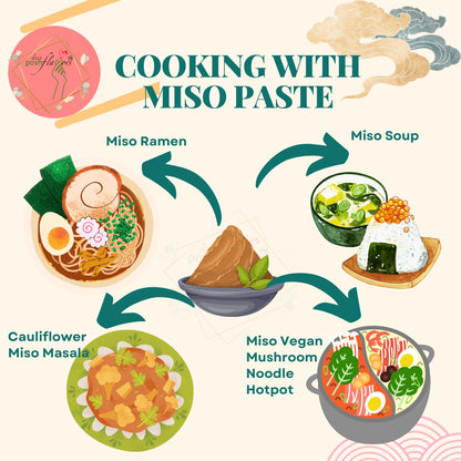 Alla's Posh Flavors Authentic Japanese Miso Paste | Formulated & Made under Japanese Guidance In India | No Preservatives | 100% Natural (Aka Miso, 250 Grams)