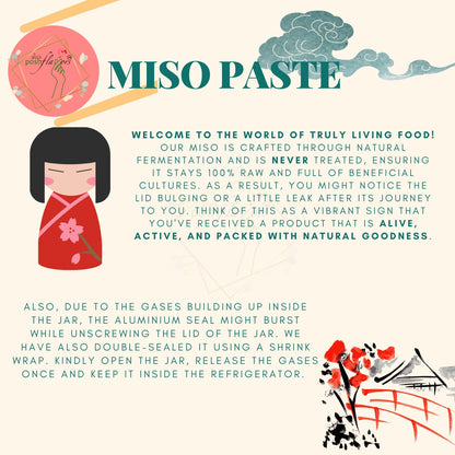 Alla's Posh Flavors Light Soy Miso Paste – Authentic Japanese Recipe | Handcrafted in India Under Japanese Miso Master | 100% Natural, Unpasteurized & Rich in Live Koji Probiotics (250 grams Jar)