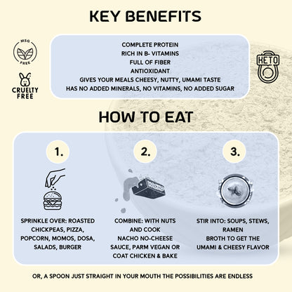 Sprinkl'd by Alla's Posh Flavors Unfortified Nutritional Yeast Flakes Gluten-Free, Cheesy and Savory Non-Fortified Nooch | Rich in B Vitamins Minerals and Protein | Plant-based Superfood