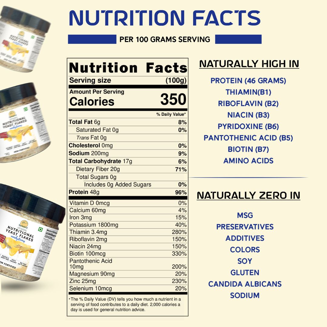 Sprinkl'd by Alla's Posh Flavors Unfortified Nutritional Yeast Flakes Gluten-Free, Cheesy and Savory Non-Fortified Nooch | Rich in B Vitamins Minerals and Protein | Plant-based Superfood