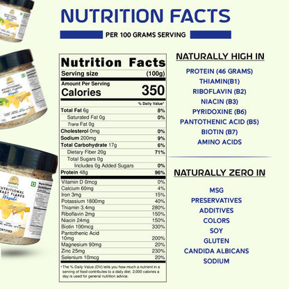 Alla's Posh Flavors WASABI Nutritional Yeast Flakes, Unfortified, Gluten-Free, Cheesy and Savory Non-Fortified Nooch | Rich in B Vitamins Minerals and Protein | Plant-based Superfood, 100 Grams