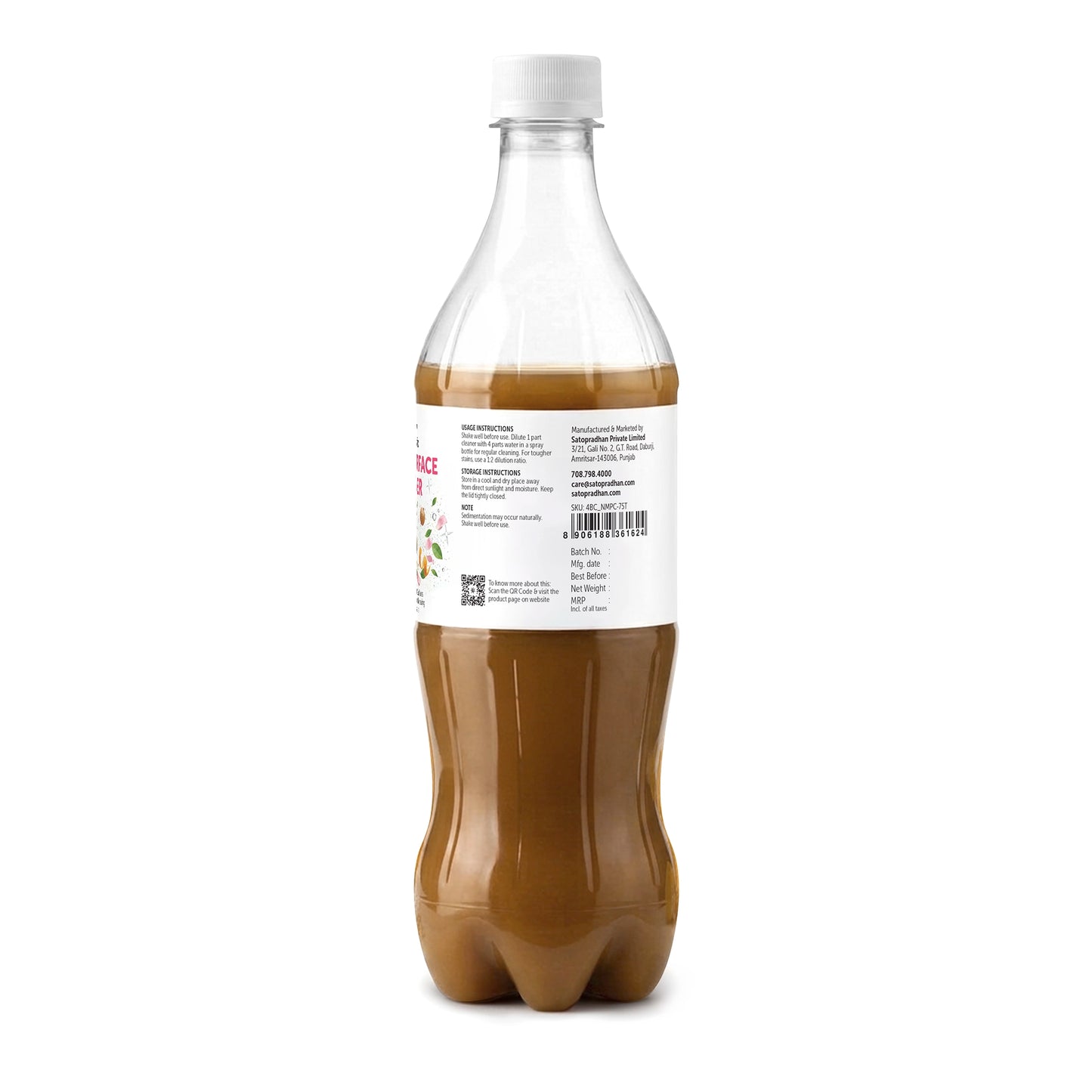 Plant-Based Multi-Surface Cleaner 750 ml - Bio-Enzyme All-Purpose Cleaning Spray - Chemical-Free Glass Cleaner