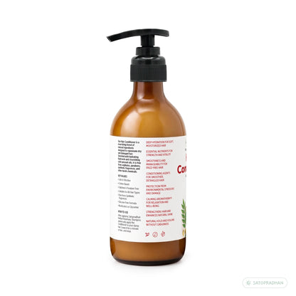 Moisturizing Hair Conditioner 200ml Glass Bottle - Post Wash Hair Conditioner - Nourishes & Detangles Hair - Best for Dry & Damaged Hair