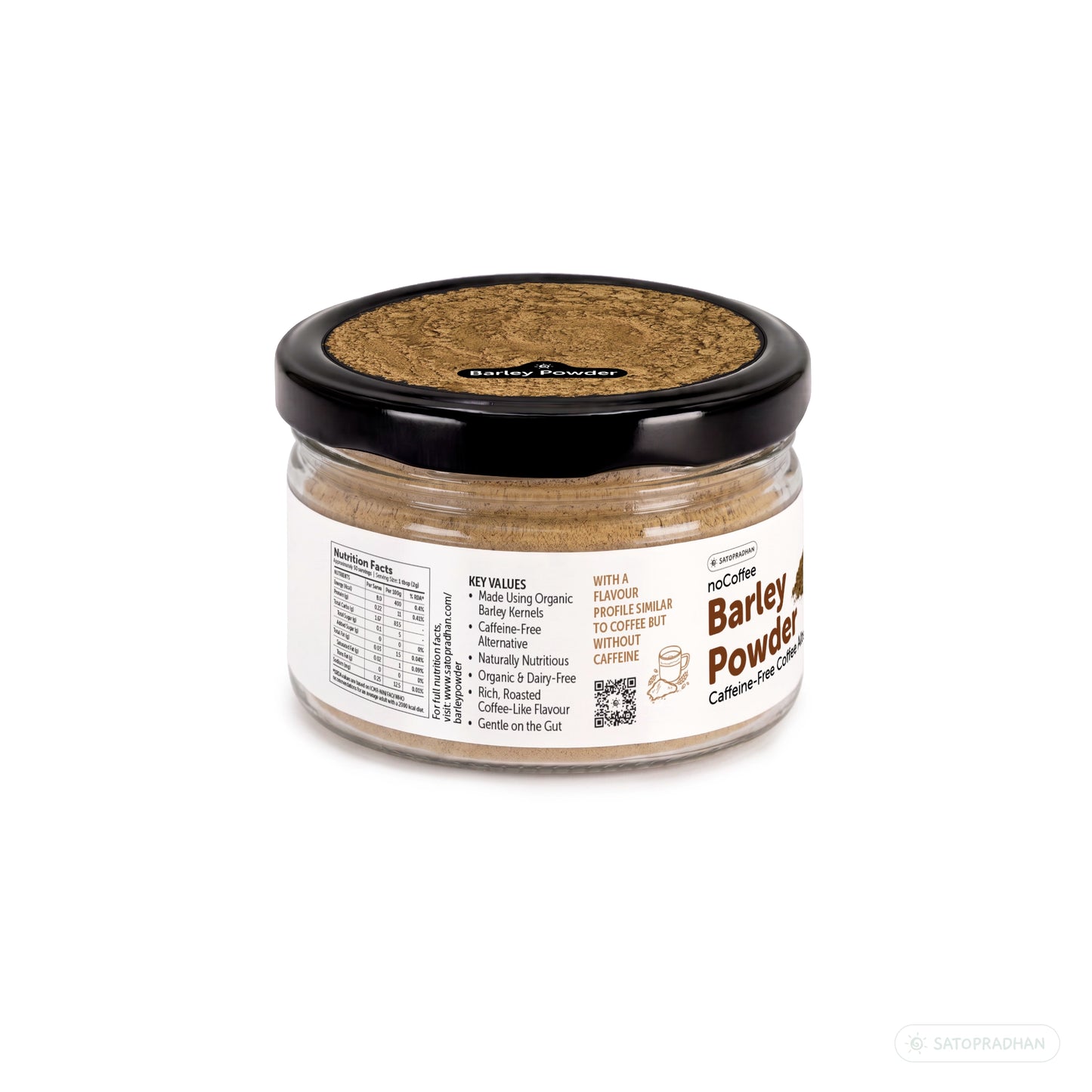noCoffee Barley Powder - 100g-Naturally Caffeine-Free Coffee Alternative - Roasted Nutty Wellness Drink