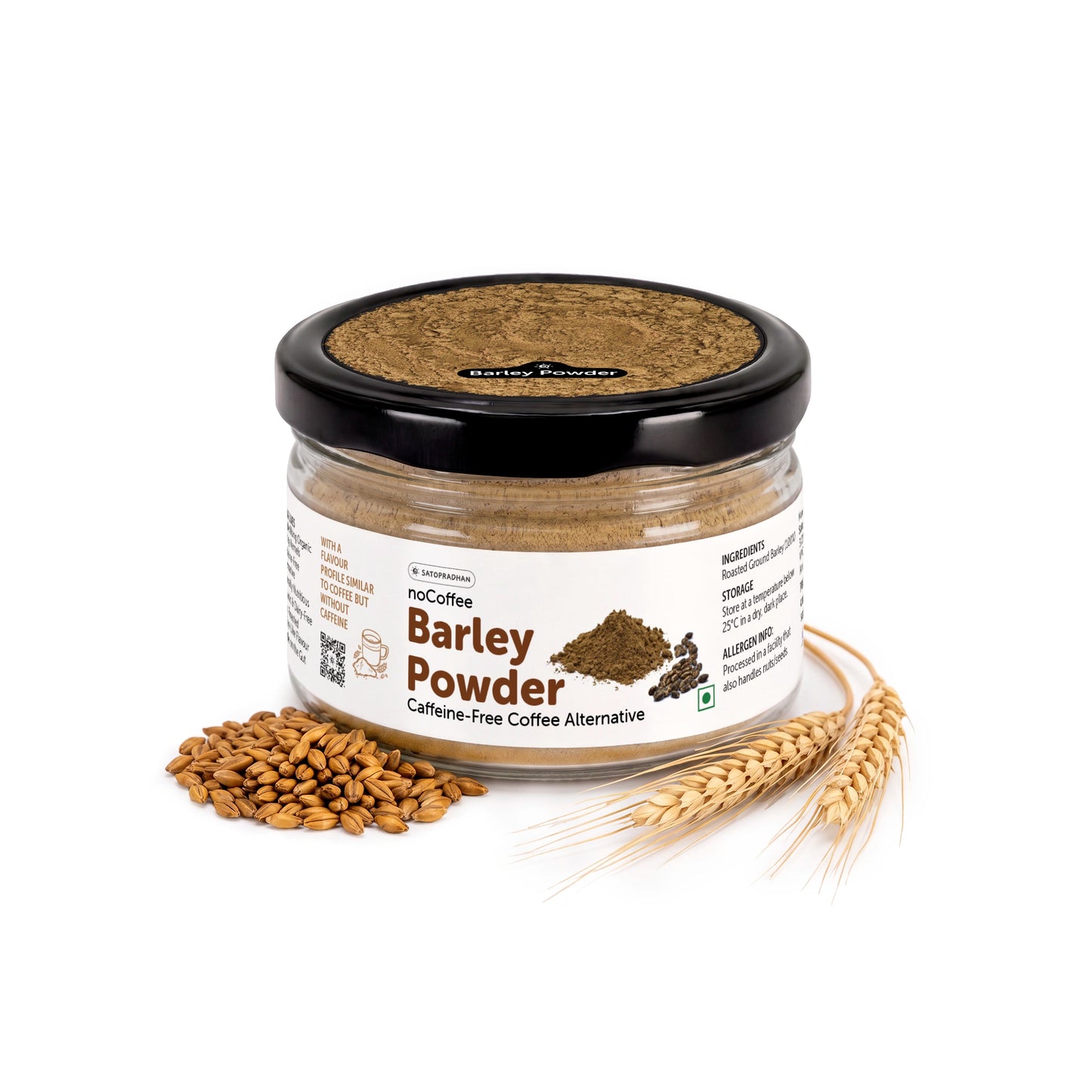 noCoffee Barley Powder - 100g-Naturally Caffeine-Free Coffee Alternative - Roasted Nutty Wellness Drink