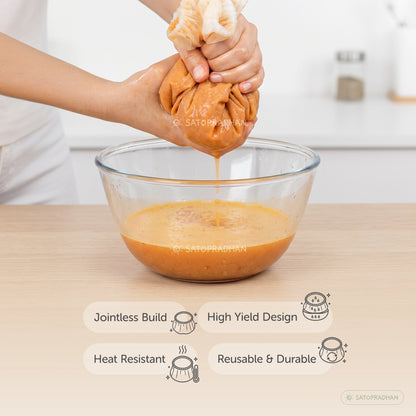 Nylon Nut Milk Bag - Food-Grade Strainer Cloth - Reusable Nut Milk Bag for Making Milk - Nut Milk Mesh for Juicing