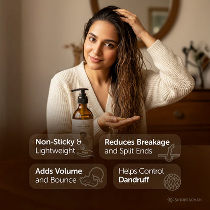 Herbal Hair Oil 200ml - Bakuchi, Kalonji & Rosemary Oil For Hair Growth & Thickness - Supports Hairfall Control & Scalp Health - Non-Sticky Oil - Plant-Based & Eco-friendly Hair Oil for Dry, Wavy & Curly Hair
