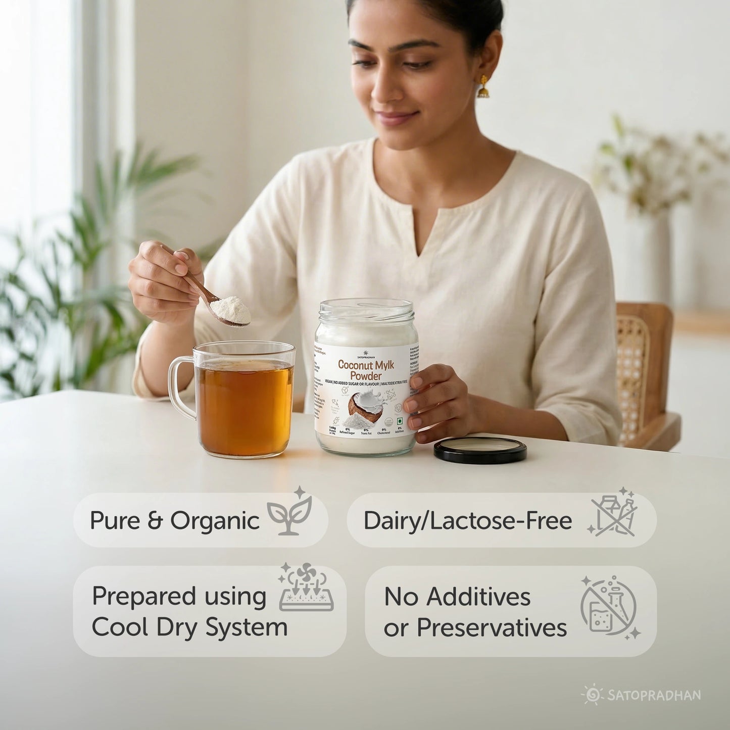 Coconut Mylk Powder 200g - Plant-Based & Pure | No Added Sugar or Flavour | Maltodextrin-Free