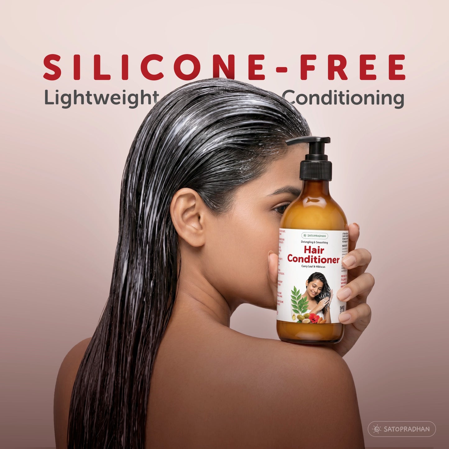 Moisturizing Hair Conditioner 200ml Glass Bottle - Post Wash Hair Conditioner - Nourishes & Detangles Hair - Best for Dry & Damaged Hair