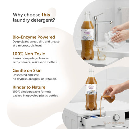 Bioenzyme Laundry Detergent Liquid 750ml– Natural, Plant-Based & Eco-Friendly