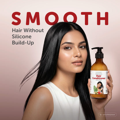 Moisturizing Hair Conditioner 200ml Glass Bottle - Post Wash Hair Conditioner - Nourishes & Detangles Hair - Best for Dry & Damaged Hair