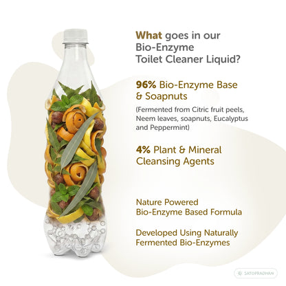 Natural Bioenzyme Toilet Cleaner 750ml - Chemical-Free, Eco-Friendly & Septic-Safe Toilet Bowl Cleaner