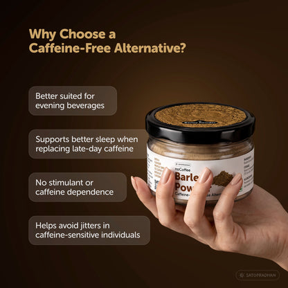 noCoffee Barley Powder - 100g-Naturally Caffeine-Free Coffee Alternative - Roasted Nutty Wellness Drink