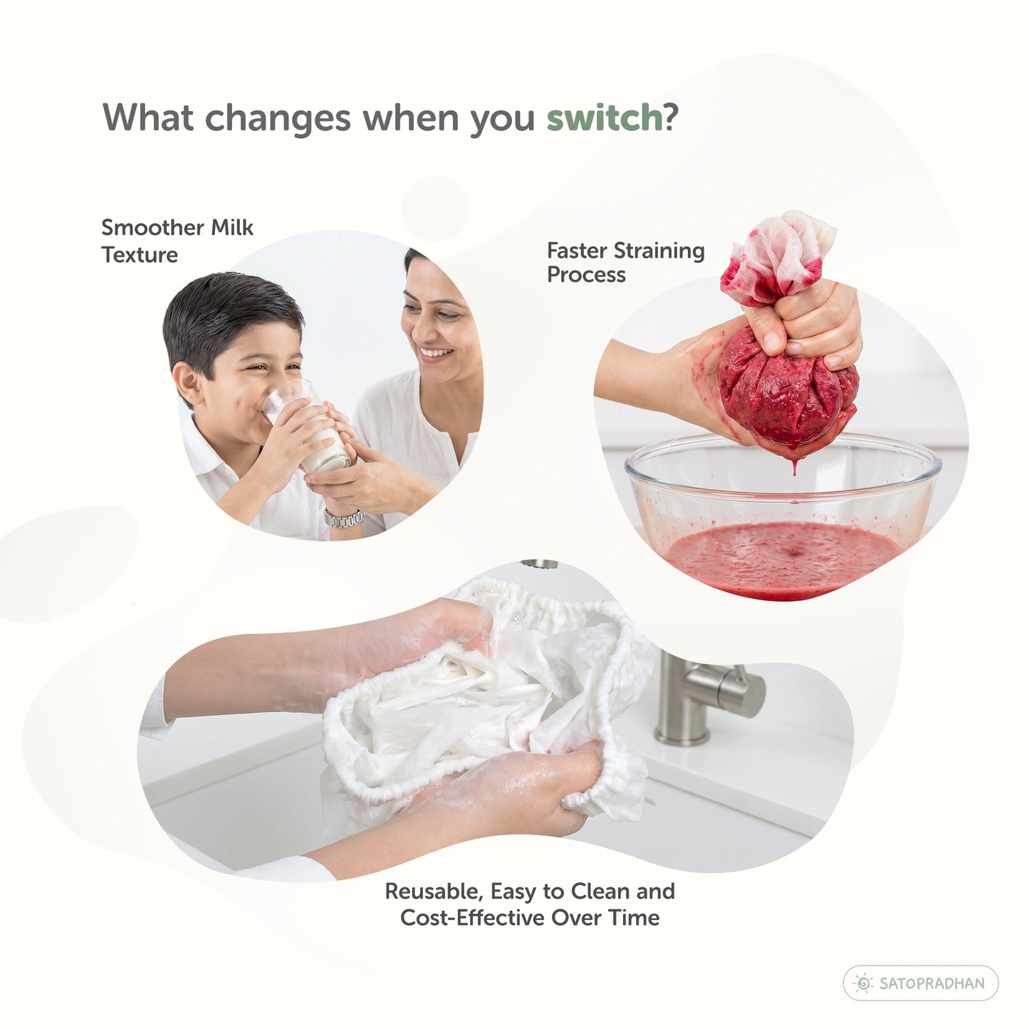 Nylon Nut Milk Bag - Food-Grade Strainer Cloth - Reusable Nut Milk Bag for Making Milk - Nut Milk Mesh for Juicing