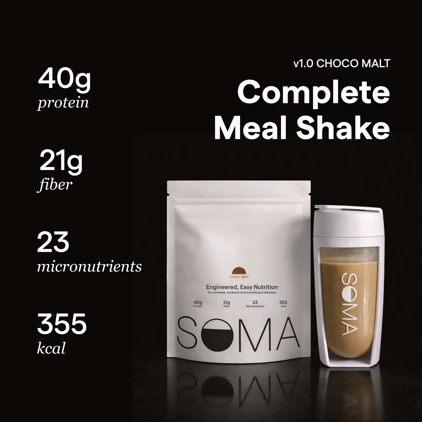 Soma Complete Meal Shake Choco Malt (1 kg)