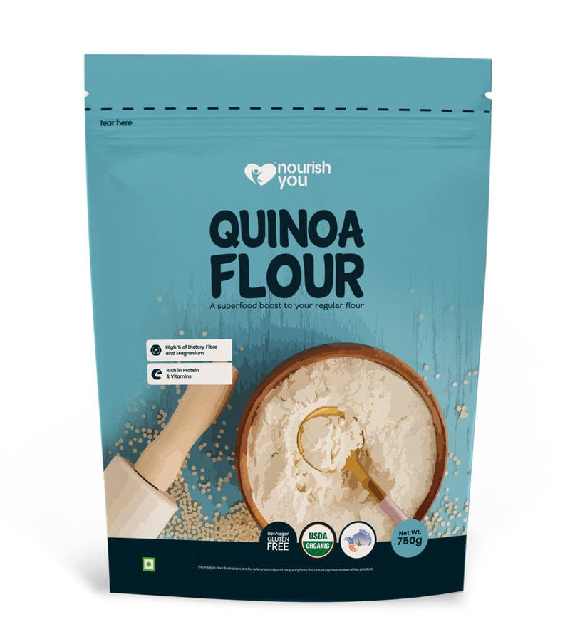 Nourish You Gluten-Free Organic Quinoa Flour (Atta, 750gm)