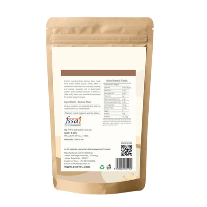 Ecotyl Quinoa Flour | High Protein | Nutritious Flour | 500g