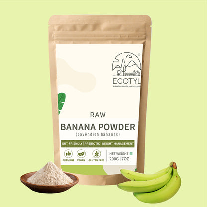 Ecotyl Raw Banana Powder | Prebiotic Superfood | Supports Gut Health | 200g