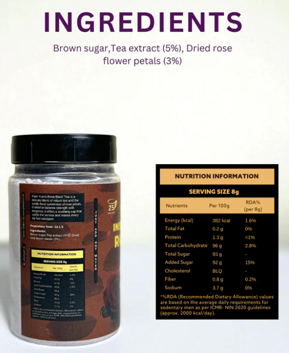 Instant Black Rose Tea