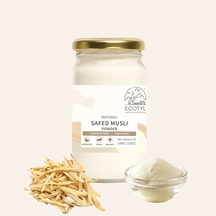 Ecotyl Safed Musli Powder | Ayurvedic Herb | 100g