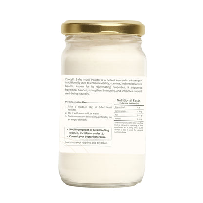 Ecotyl Safed Musli Powder | Ayurvedic Herb | 100g