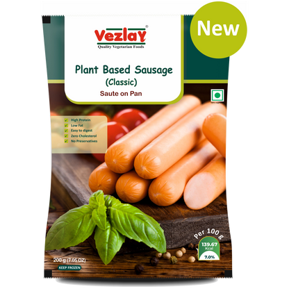 Vezlay Plant Based Sausages- Classic, 200gm