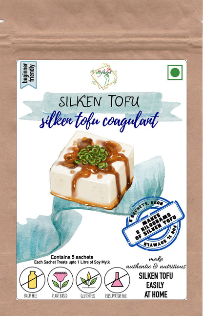 Alla's Posh Flavors Silken Tofu Coagulant | Make 5kg Silken-Tofu at Home | Easy-to-Use Instructions Included