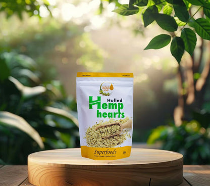 INDUS HEMP - HEMP HEARTS | Perfectly Balanced Omegas 3,6 &9 | Improves Heart Health | Plant based & Gluten-free