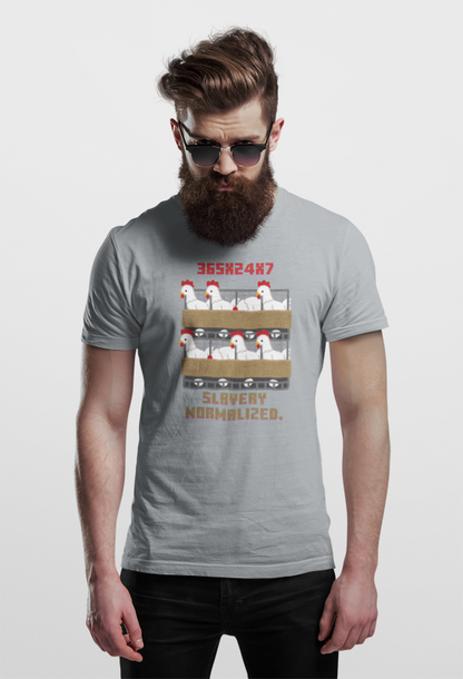 Slavery Normalised (male/unisex-vd-t-shirt)