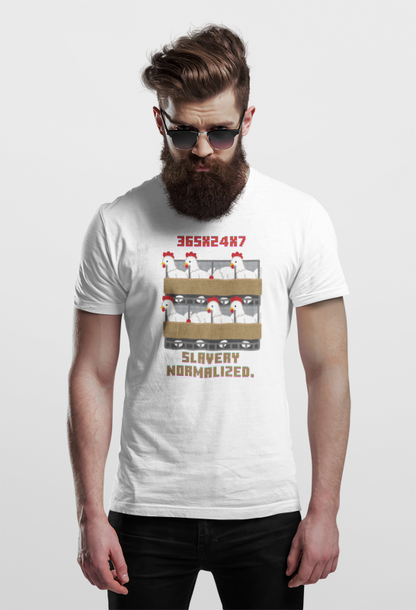 Slavery Normalised (male/unisex-vd-t-shirt)