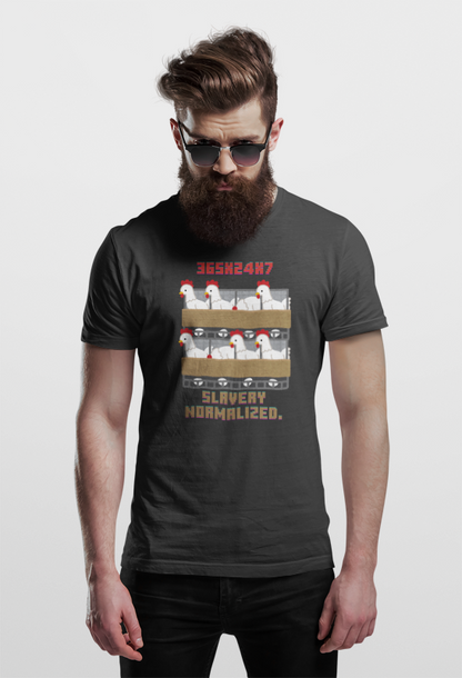 Slavery Normalised (male/unisex-vd-t-shirt)