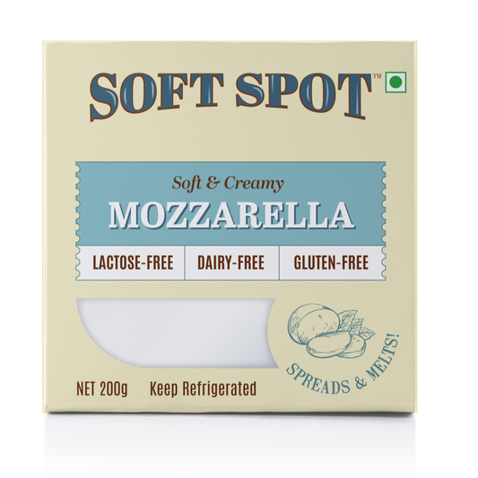 Soft Spot Foods- Soft and Creamy Plant Based Mozzarella Block, 200g (Bangalore Only)