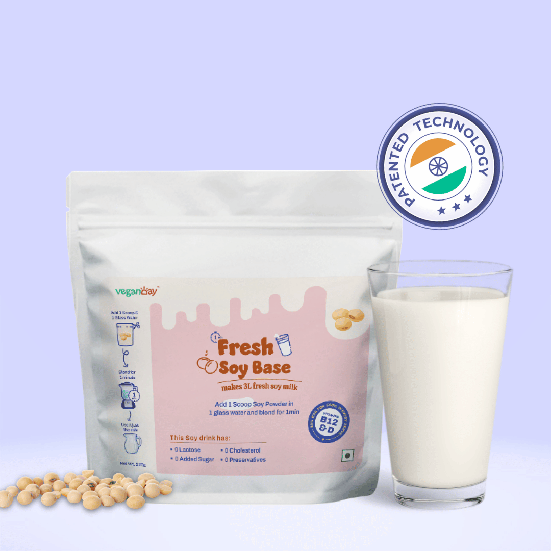 Veganday PlantCa Fresh Soy Drink | Plant Based Milk Substitute | Lactose Free & Cholesterol Free | Zero Sugar & No Preservatives (3L Jar)