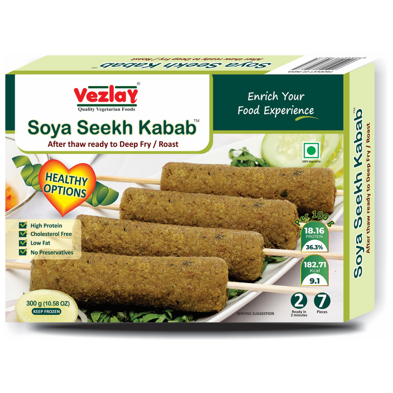 Vezlay Soya Seekh Kabab (280 gms)