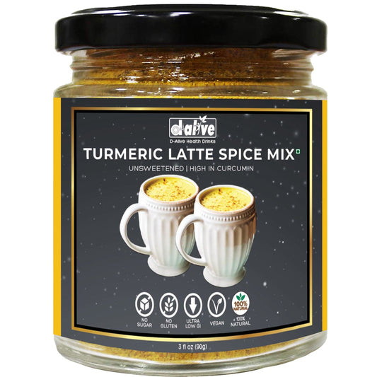 D-Alive Organic Spiced Turmeric Latte Instant Drink Premix - 90g