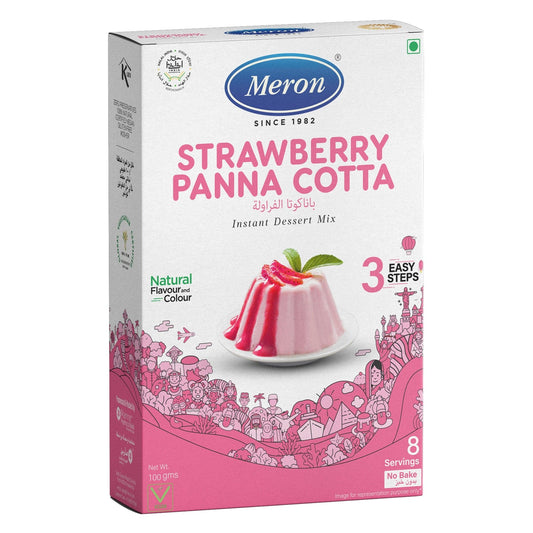 Meron Strawberry Panna Cotta Instant Dessert Mix  100 grams