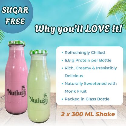 Nutlush Sugar Free Mix & Match Almond Milkshake Duo - (2 × 300 ml)