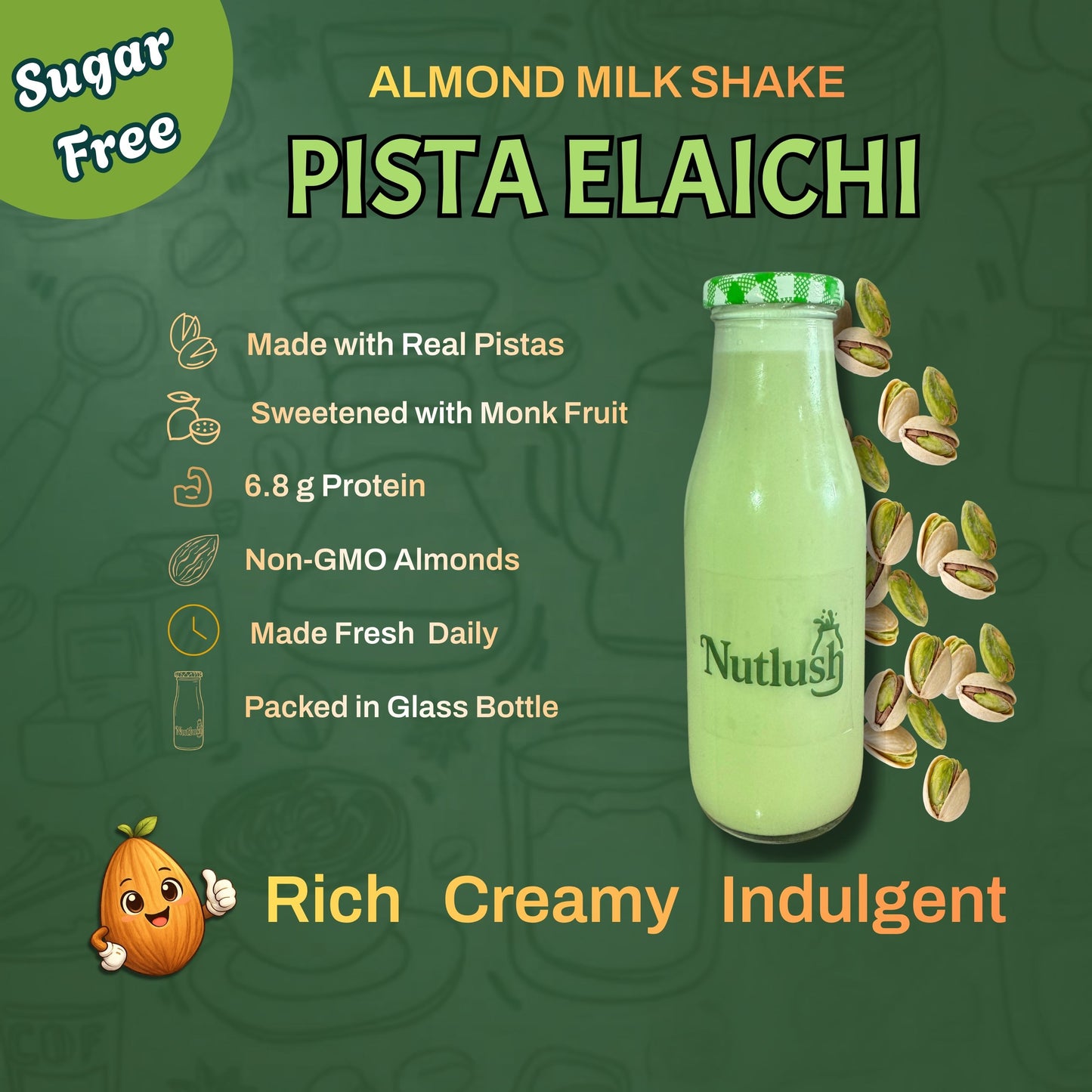 Nutlush Sugar Free Mix & Match Almond Milkshake Duo - (2 × 300 ml)