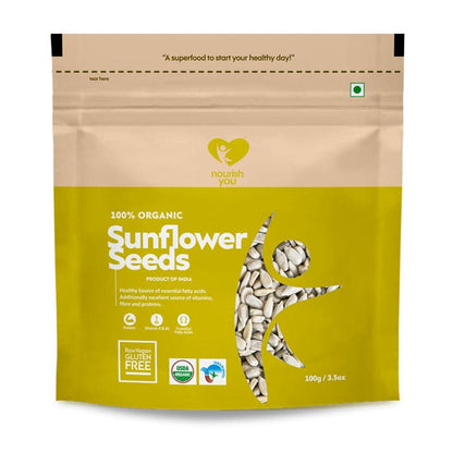 NOURISH YOU Raw Organic  Sunflower Seeds(100G)