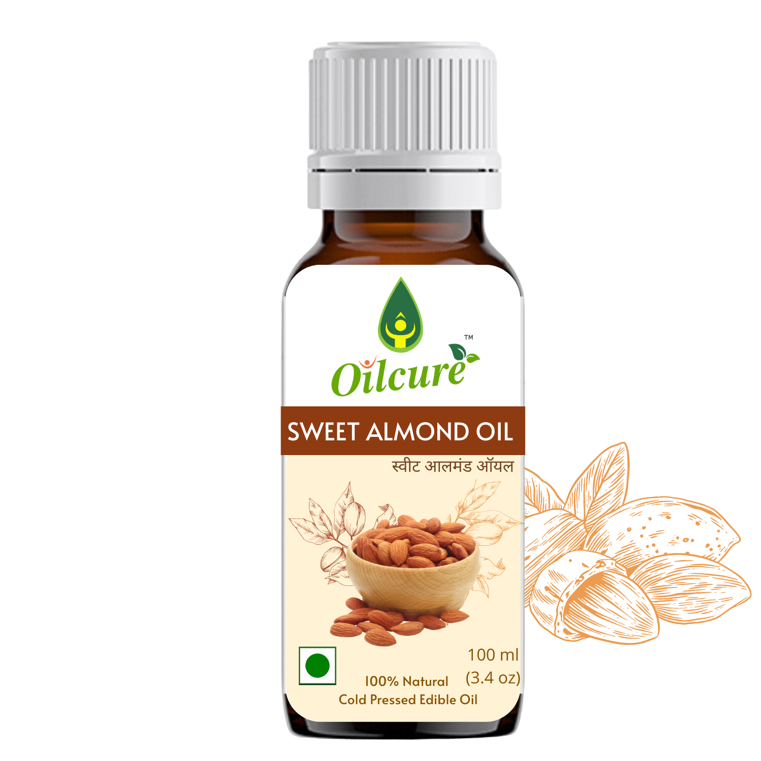 Oilcure Apricot Oil Cold Pressed - 100 ml