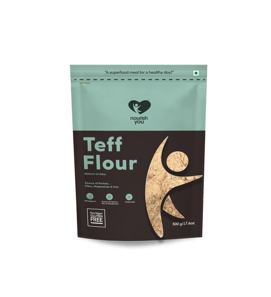 NOURISH YOU Gluten-Free Organic Teff Flour (Atta, 500g)